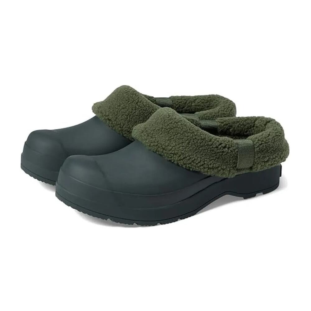 Hunter Play Sherpa Insulated Clog Men’s Artic Moss Rubber Shoe NEW Size 9 M